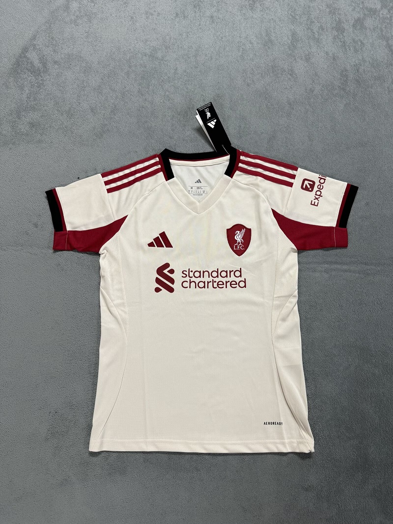AAA Quality Liverpool Woman 25/26 Away Light Beige Jersey